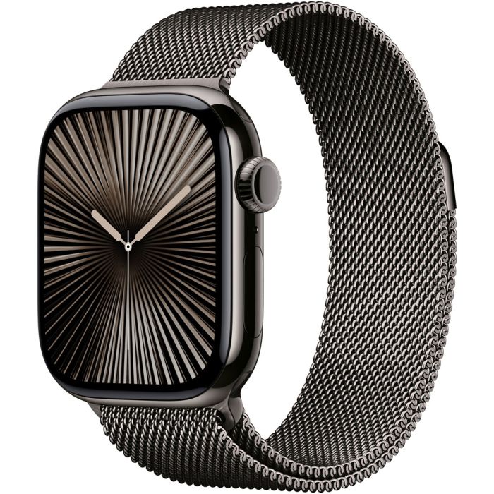Apple Watch Series 10 Gps + Cellular 46mm Slate Titanium Case With Slate Milanese Loop - S/m