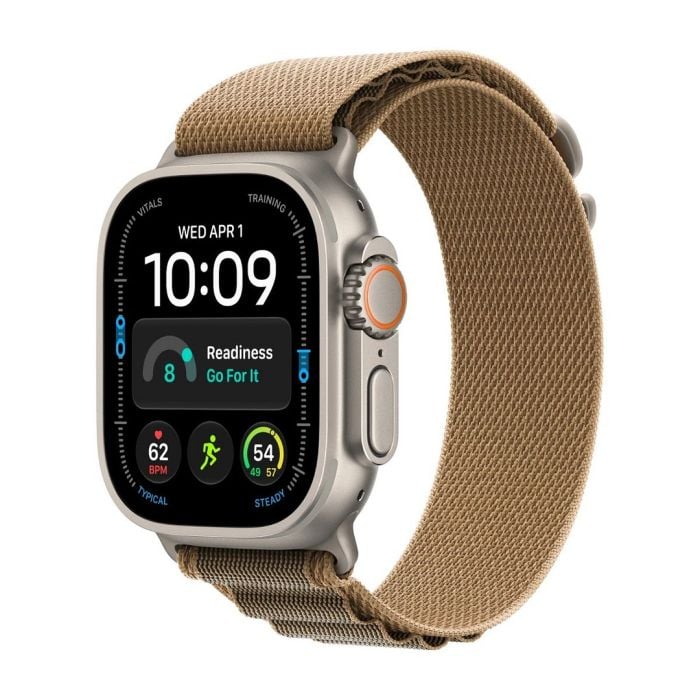 Apple Watch Ultra 4 Gps + Cellular 49mm Natural Titanium Case With Desert Alpine Loop - M