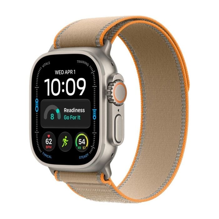 Apple Watch Ultra 4 Gps + Cellular 49mm Natural Titanium Case With Sand Trail Loop - M/l