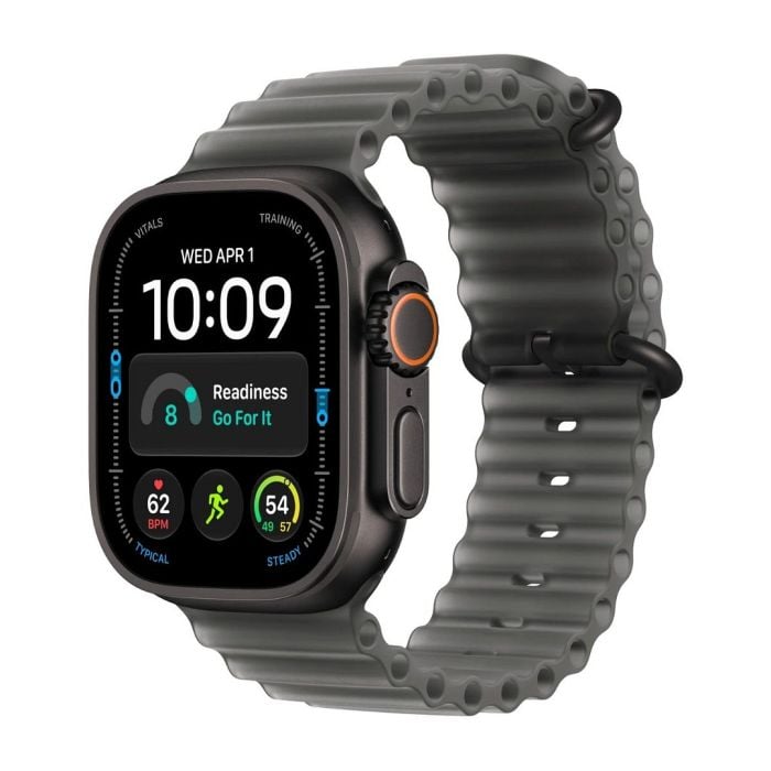 Apple Watch Ultra 4 Gps + Cellular 49mm Black Titanium Case With Translucent Black Ocean Band
