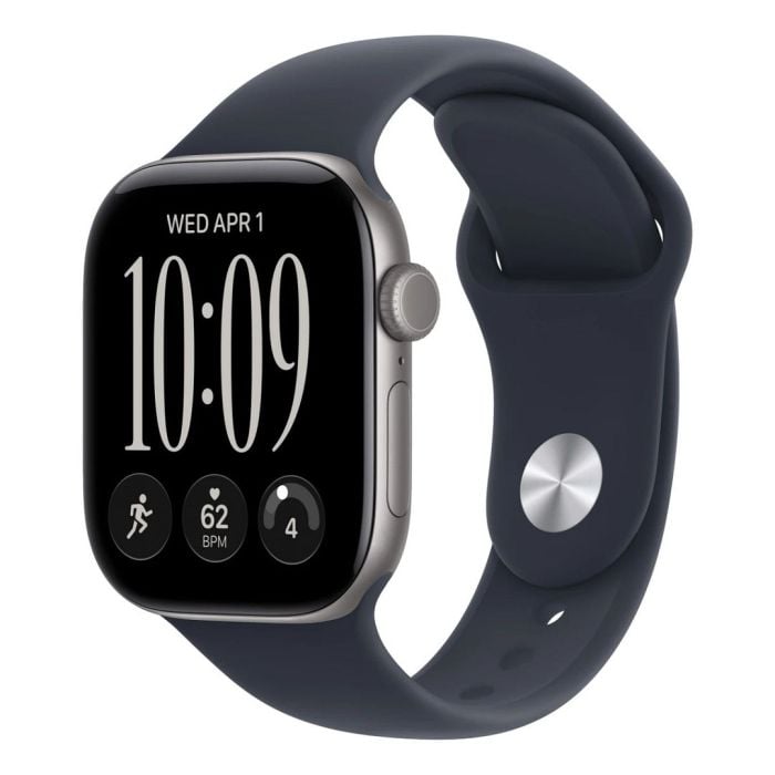 Apple Watch Series 12 Gps 42mm Space Grey Aluminium Case With Navy Blue Sport Band - M/l