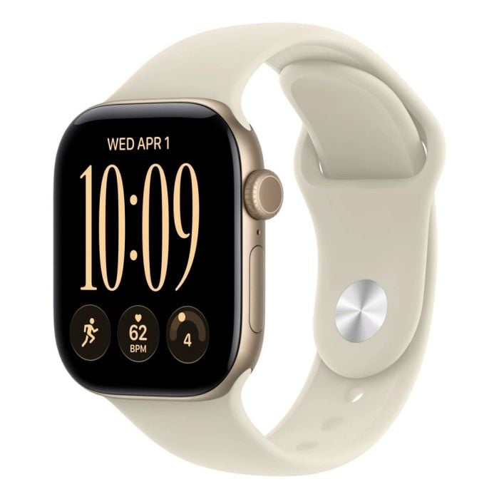 Apple Watch Series 12 Gps 42mm Light Gold Aluminium Case With Sand Sport Band - M/l