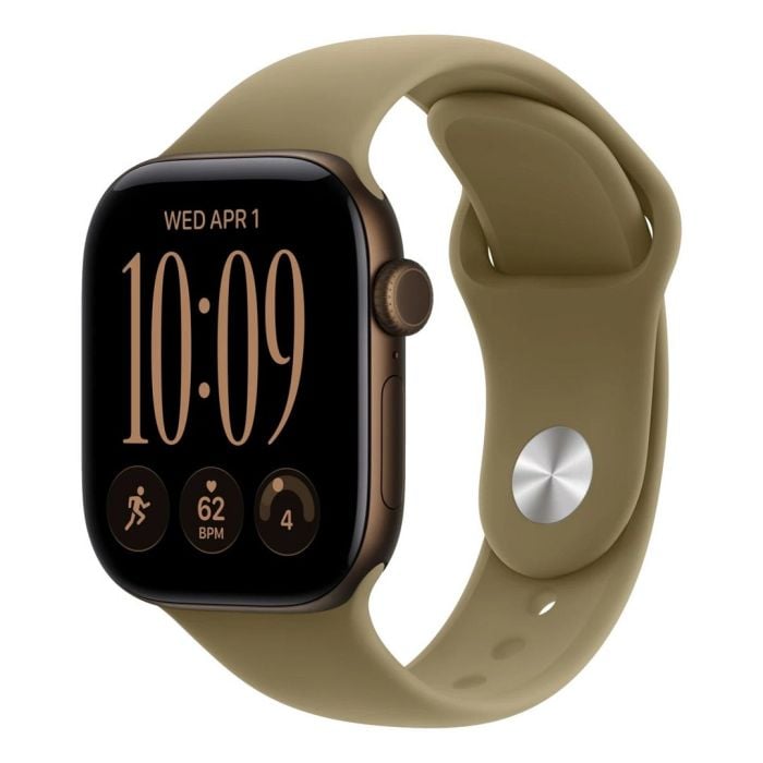 Apple Watch Series 12 Gps 42mm Dark Bronze Aluminium Case With Olive Sport Band - S/m