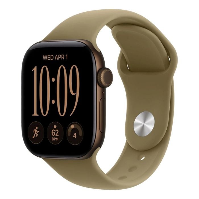 Apple Watch Series 12 Gps 42mm Dark Bronze Aluminium Case With Olive Sport Band - M/l