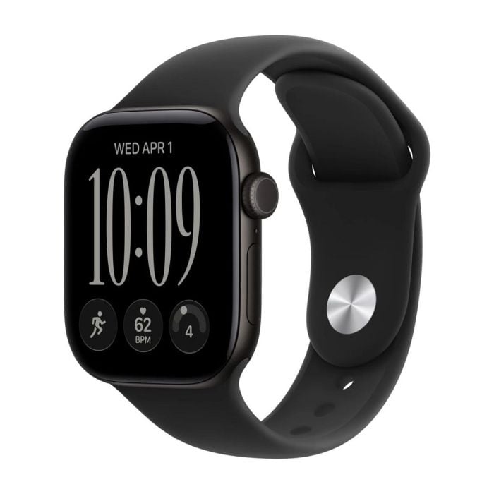 Apple Watch Series 12 Gps + Cellular 42mm Black Aluminium Case With Black Sport Band - S/m