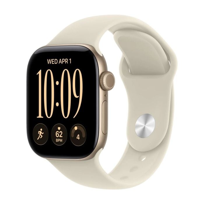 Apple Watch Series 12 Gps + Cellular 42mm Light Gold Aluminium Case With Sand Sport Band - M/l