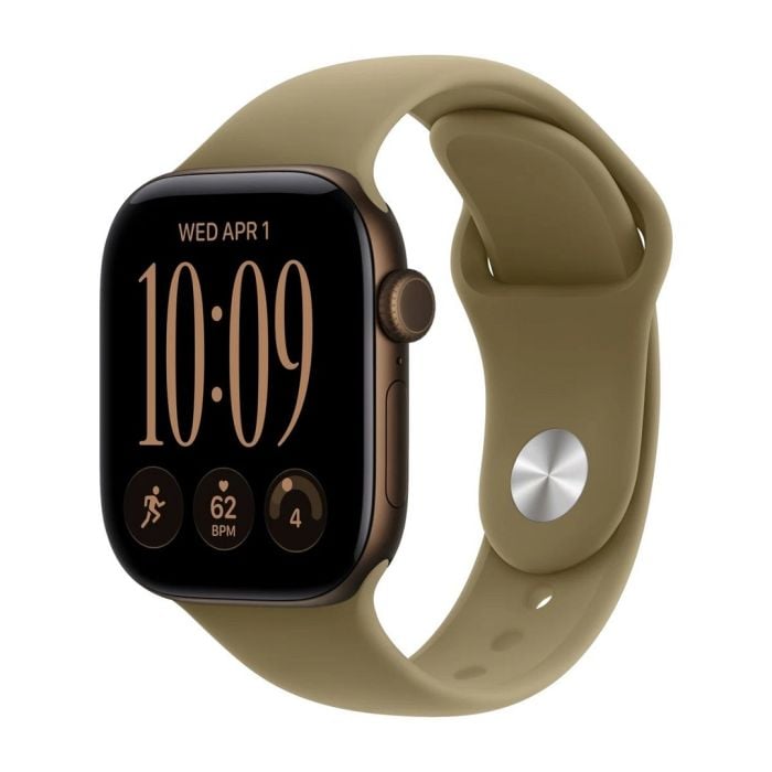 Apple Watch Series 12 Gps + Cellular 42mm Dark Bronze Aluminium Case With Olive Sport Band - S/m