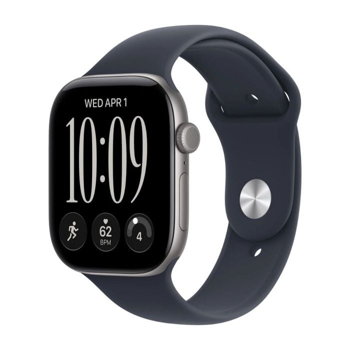 Apple Watch Series 12 Gps + Cellular 46mm Space Grey Aluminium Case With Navy Blue Sport Band - S/m