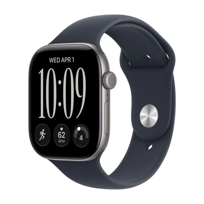 Apple Watch Series 12 Gps + Cellular 46mm Space Grey Aluminium Case With Navy Blue Sport Band - M/l