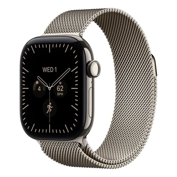 Apple Watch Series 12 Gps + Cellular 42mm Natural Titanium Case With Natural Milanese Loop