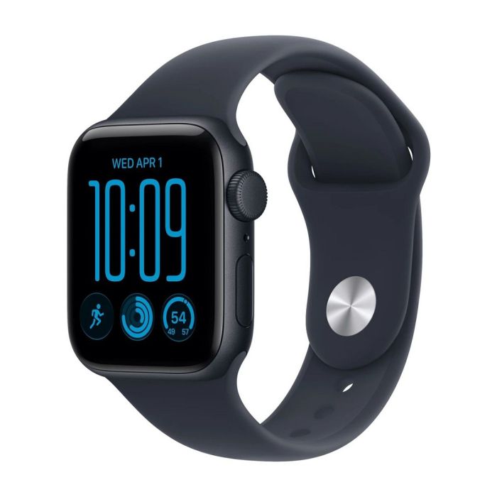 Apple Watch Se 3 Gps 40mm Midnight Aluminium Case With Navy Blue Sport Band - S/m
