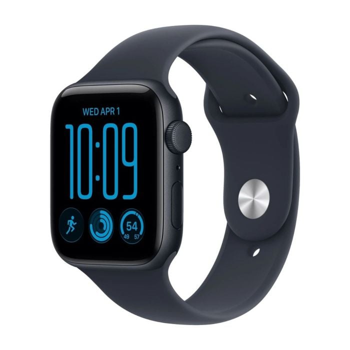 Apple Watch Se 3 Gps 44mm Midnight Aluminium Case With Navy Blue Sport Band - M/l