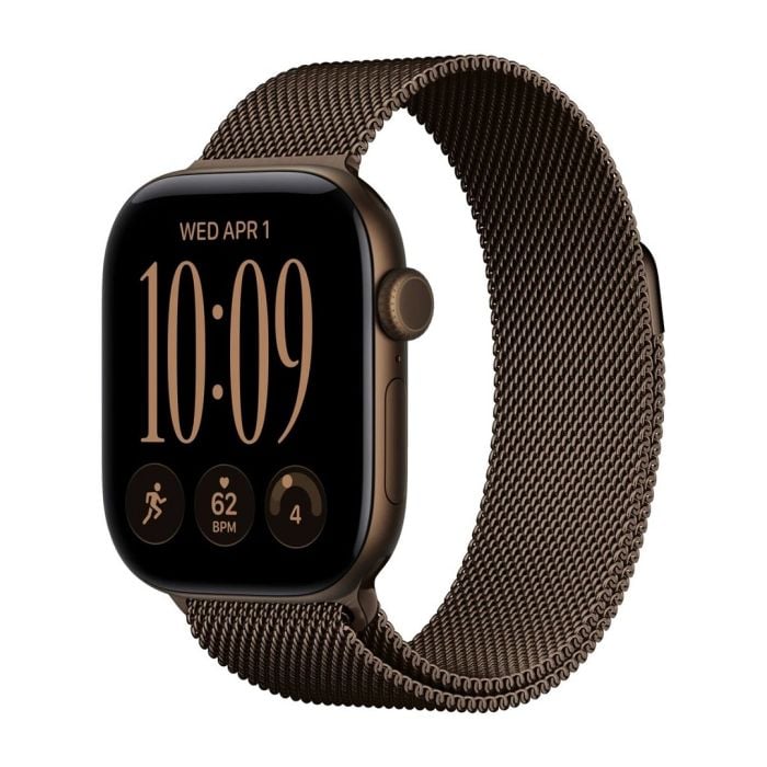 Apple Watch Series 12 Gps 42mm Dark Bronze Aluminium Case With Dark Bronze Milanese Loop