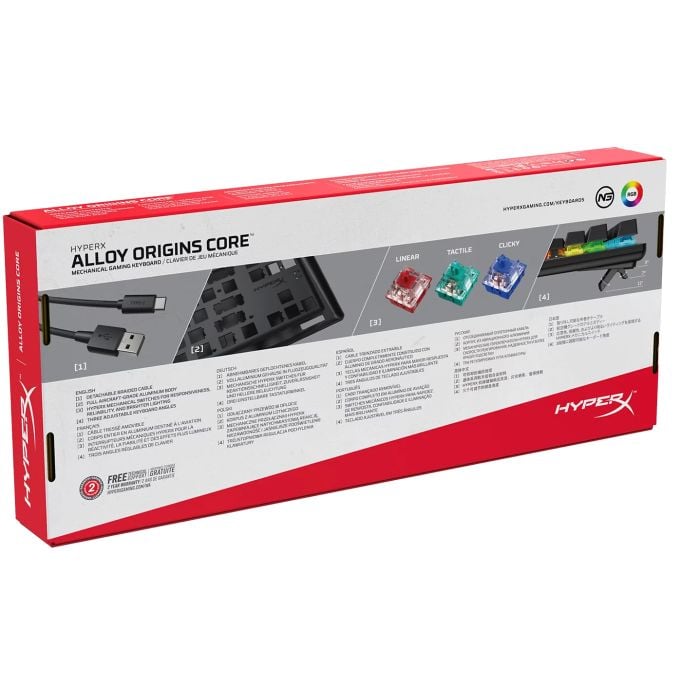 Hyperx Alloy Origins Core Pelinäppäimistö