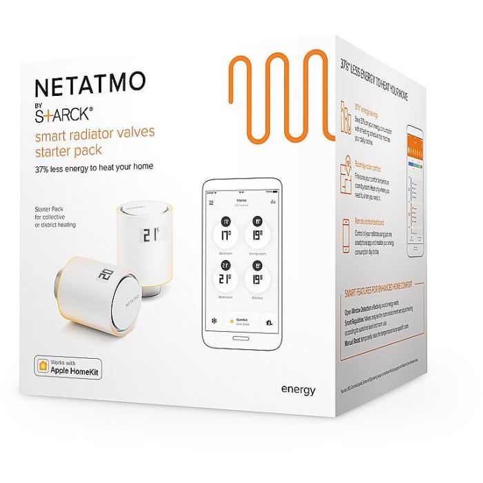 Netatmo älytermostaatti Aloituspakkaus 2 Kpl