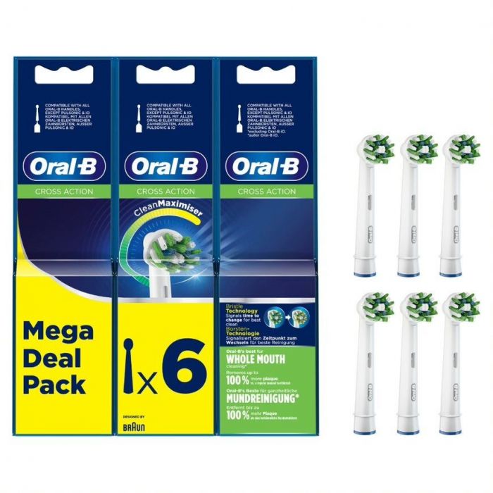 Oral-b Crossaction Vaihtoharja Cleanmaximiser 6 Kp