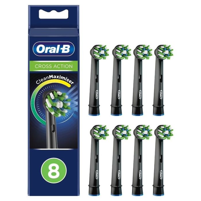 Oral-b Crossaction Musta 8 Kpl