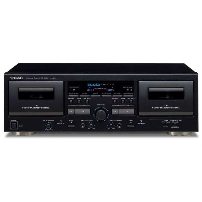 Teac W1200 Kaksipesäinen Kasettisoitin, Musta