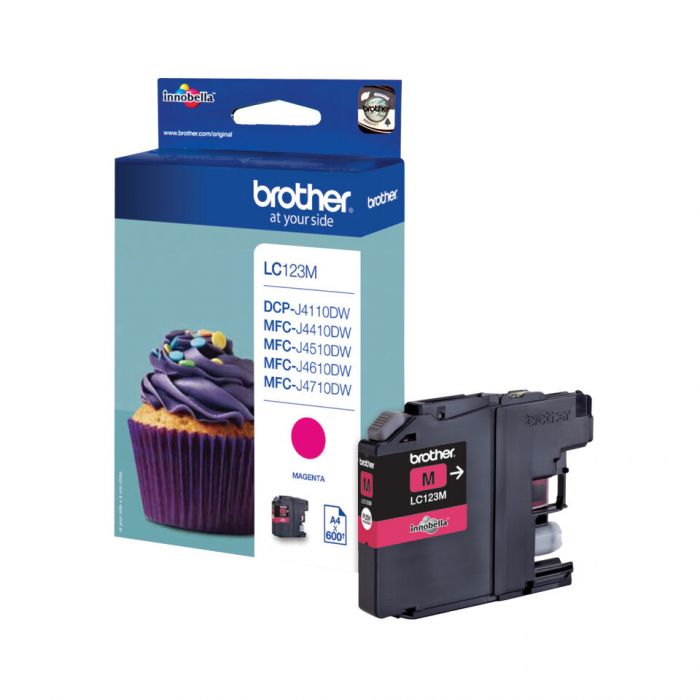 Brother Lc123m Magenta Muste-