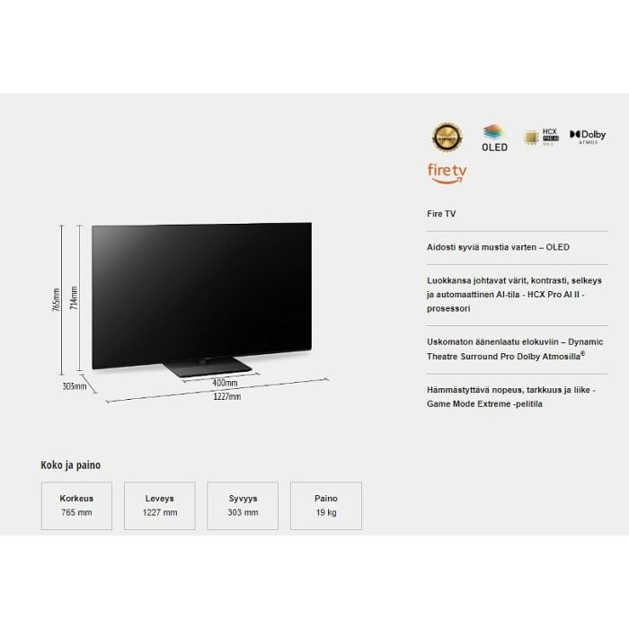 Panasonic 55" 4k Oled-tv Tv55z85aeg