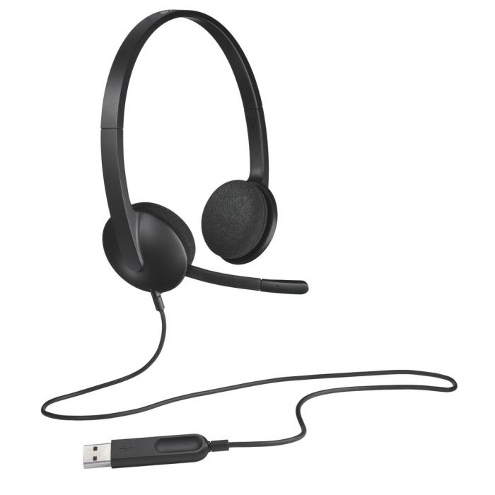 Logitech H340 Usb Headset, Blk