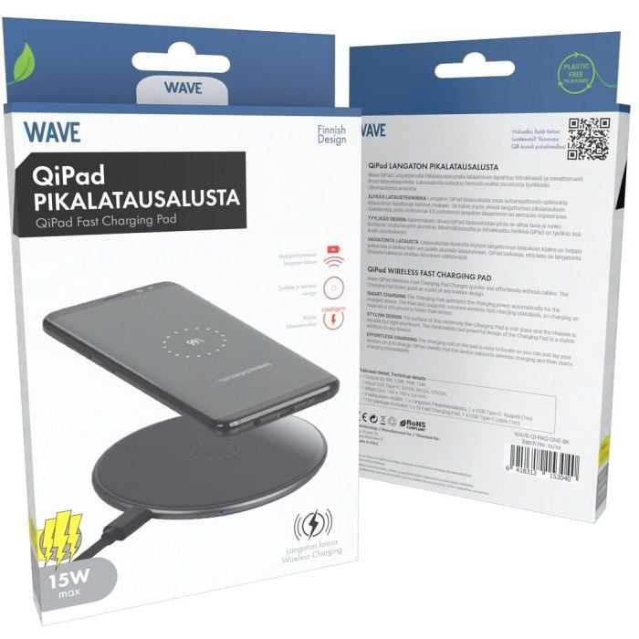 Wave Qipad Langaton Pikalatausalusta