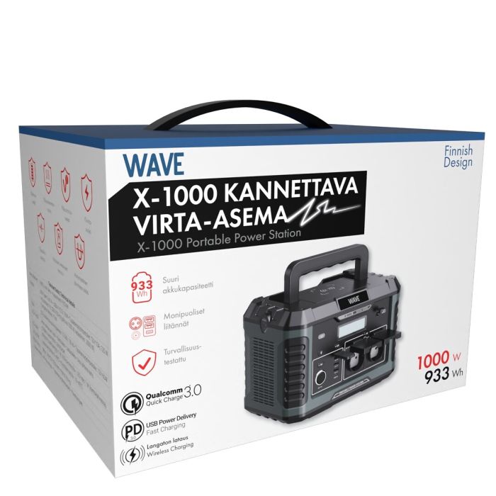 Wave X1000 Kannettava Virta-asema