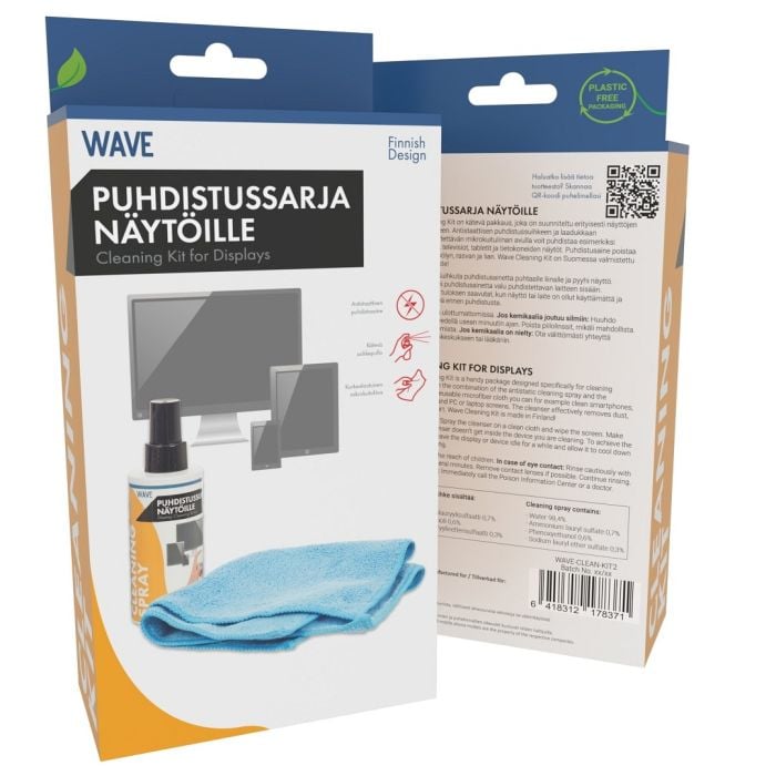 Wave Cleaning Kit Näytön Puhdistussarja