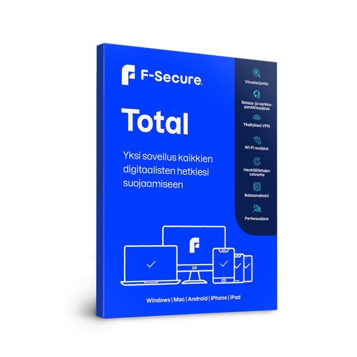 F-secure Total 1 Vuosi 3 Laitetta