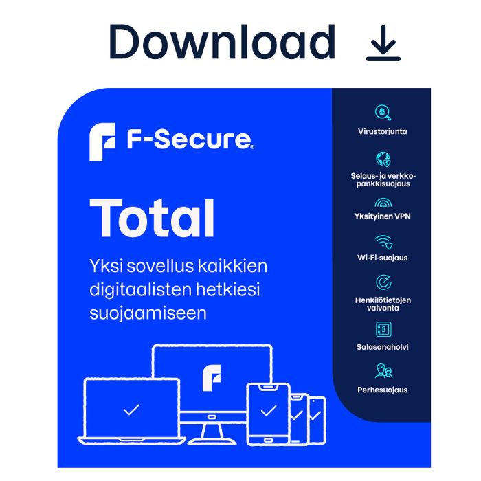 F-secure Total 2 Vuotta/ 5 Laitetta