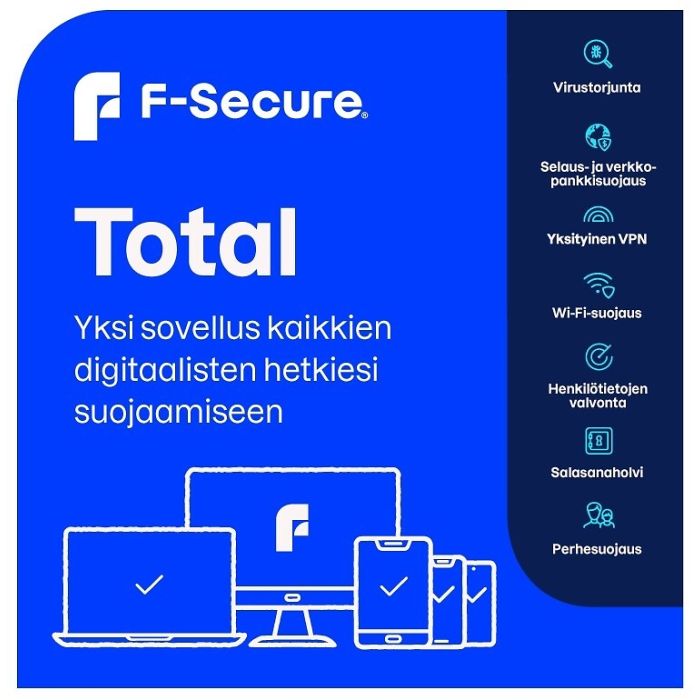 F-secure Total 2 Vuotta / 25 Laitetta