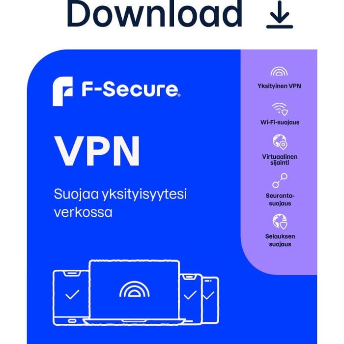 F-secure Vpn 1 Vuosi / 5 Laitetta