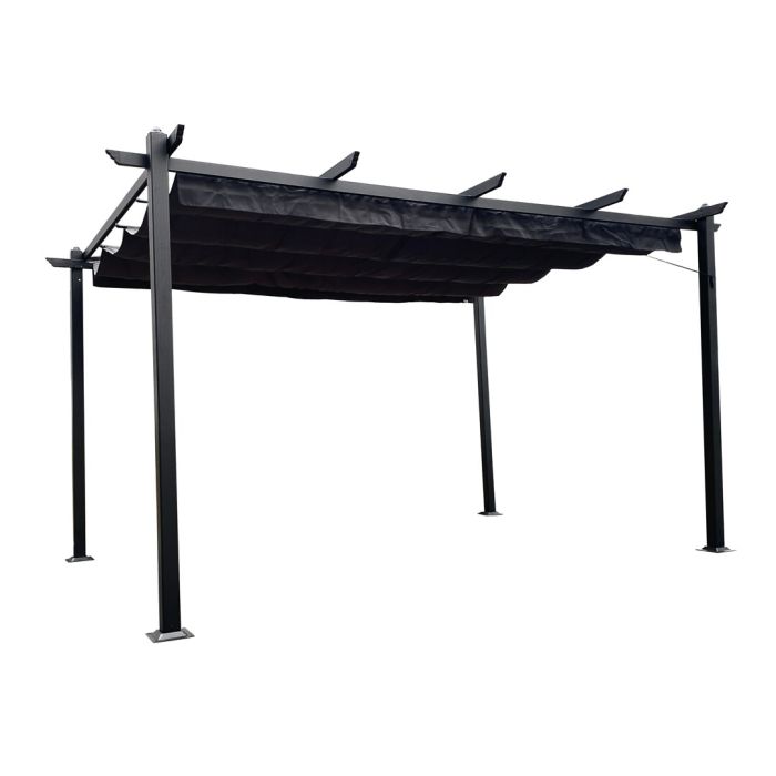 Green Land 4x3m Musta/harmaa Pergola