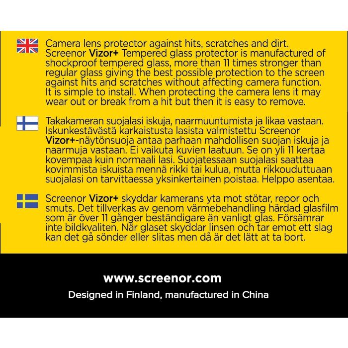 Screenor Premium Iphone 15/15 Plus Suojakalvo Takakameraan