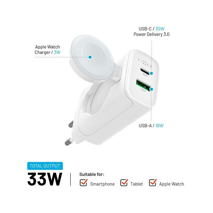 Fixed Magflip Usb-c Apple Watch 33w Laturi