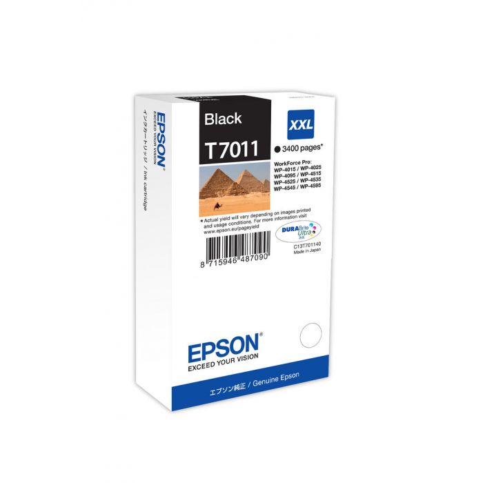 Epson T701 Musta Väri, 3.4k