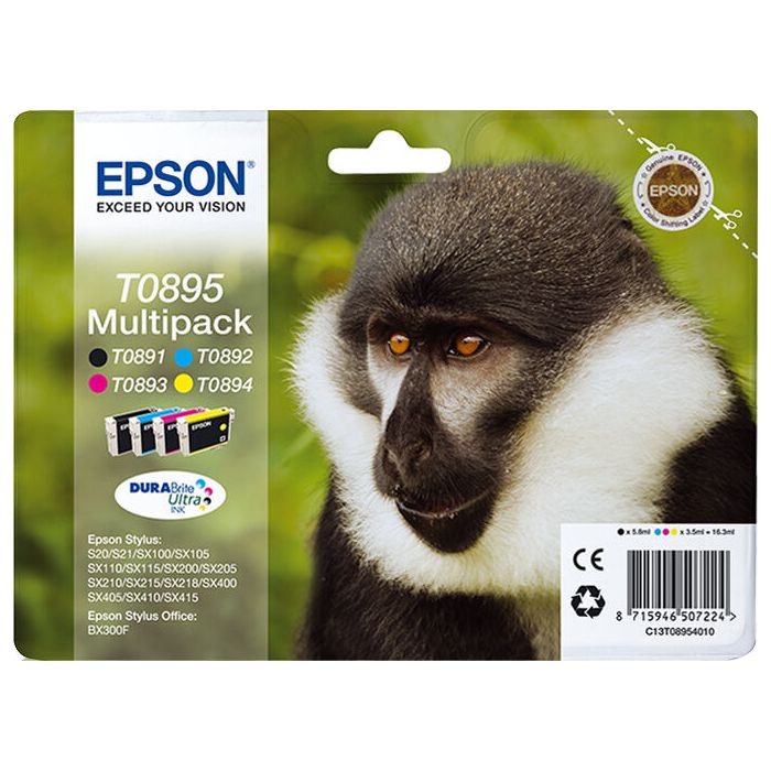 Epson T0895 Quad Pack Väri-