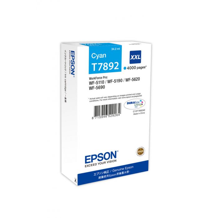 Epson C13t789240 Cyan Xxl Väri