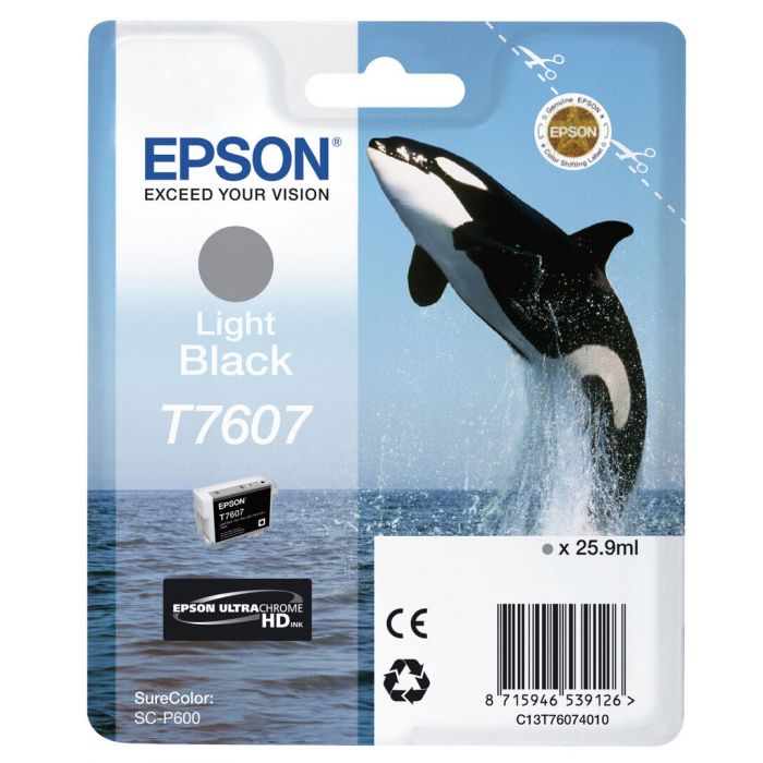 Epson T7607 Light Black Väri-