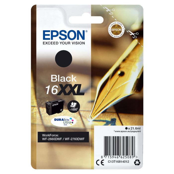 Epson 16xxl Ink Cartridge Black Mustepatruuna