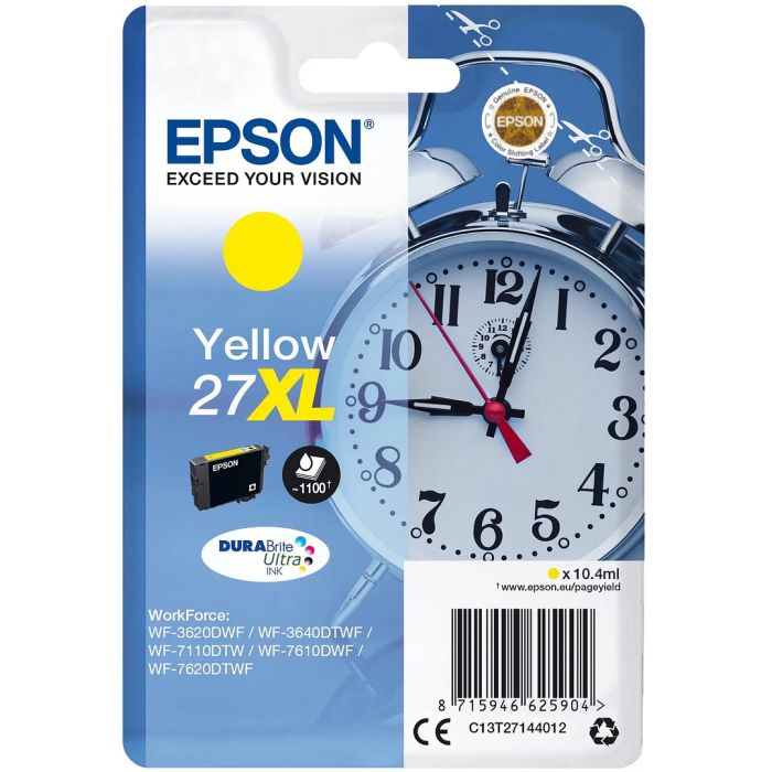 Epson 27xl Ink Cartridge Yellow Mustepatruuna