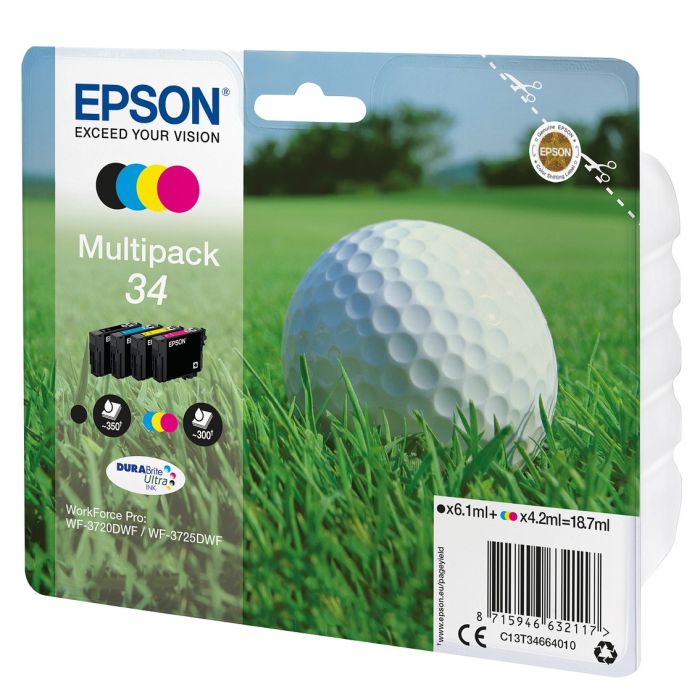 Epson Multipack Durabrite 4-colours 34 Mustepatruuna