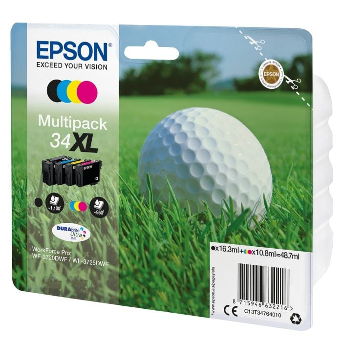 Epson Multipack Durabrite 4-colours 34xl Mustepatruuna