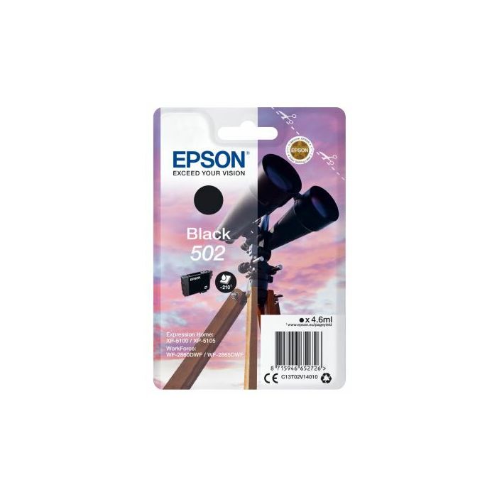 Epson Singlepack Black 502 Ink