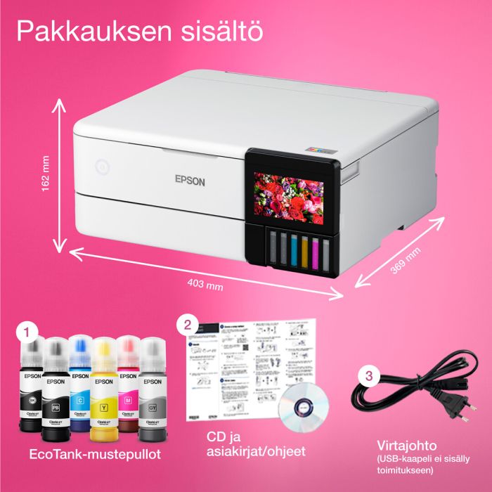 Epson Ecotank Et-8500 A4-valokuvatulostin