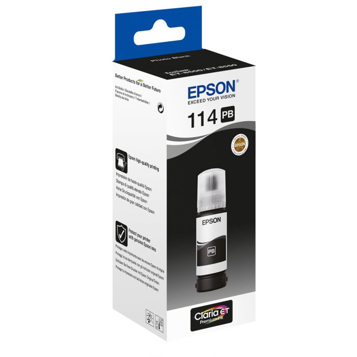 Epson 114 Ecotank Photo Black Mustepullo