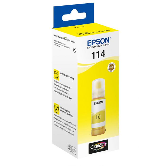 Epson 114 Ecotank Keltainen Mustepullo