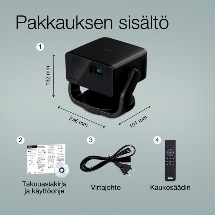 Epson Ef-22b Minilaserprojektori-tv