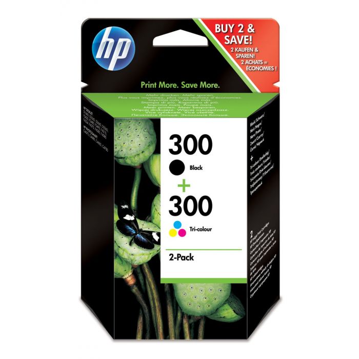 Hp 300 Combo-pack, Black/tri-