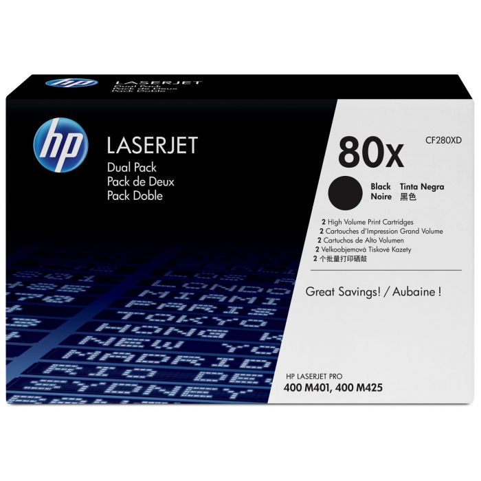 Hp Cf280xd 2*black Värikasetti